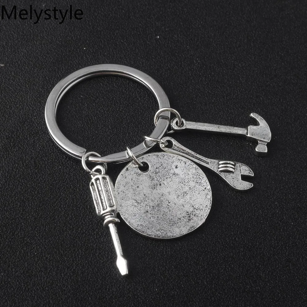 Модель 2019 брелок в форме инструмента виде молотка подвеска для папы подарок