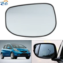 ZUK Left Right Outer Rearview Side Mirror Glass Lens For HONDA FIT JAZZ GE6 GE8 FIT HYBIRD GP1 2009 2010 2011 2012 2013 2014