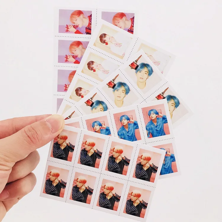 4 шт./компл. v jungkook rm suga jin jhope jimin один дюйм маленького размера карты подарок