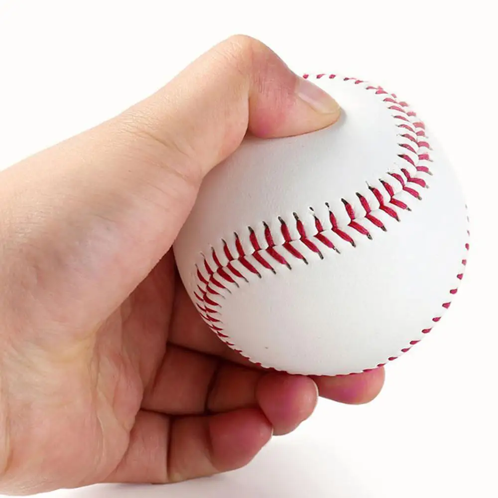 

2pcs 9 Inch Universal Handmade Baseballs PU Hard and Soft Baseball Balls Softball Ball Training Exercise Baseball Balls