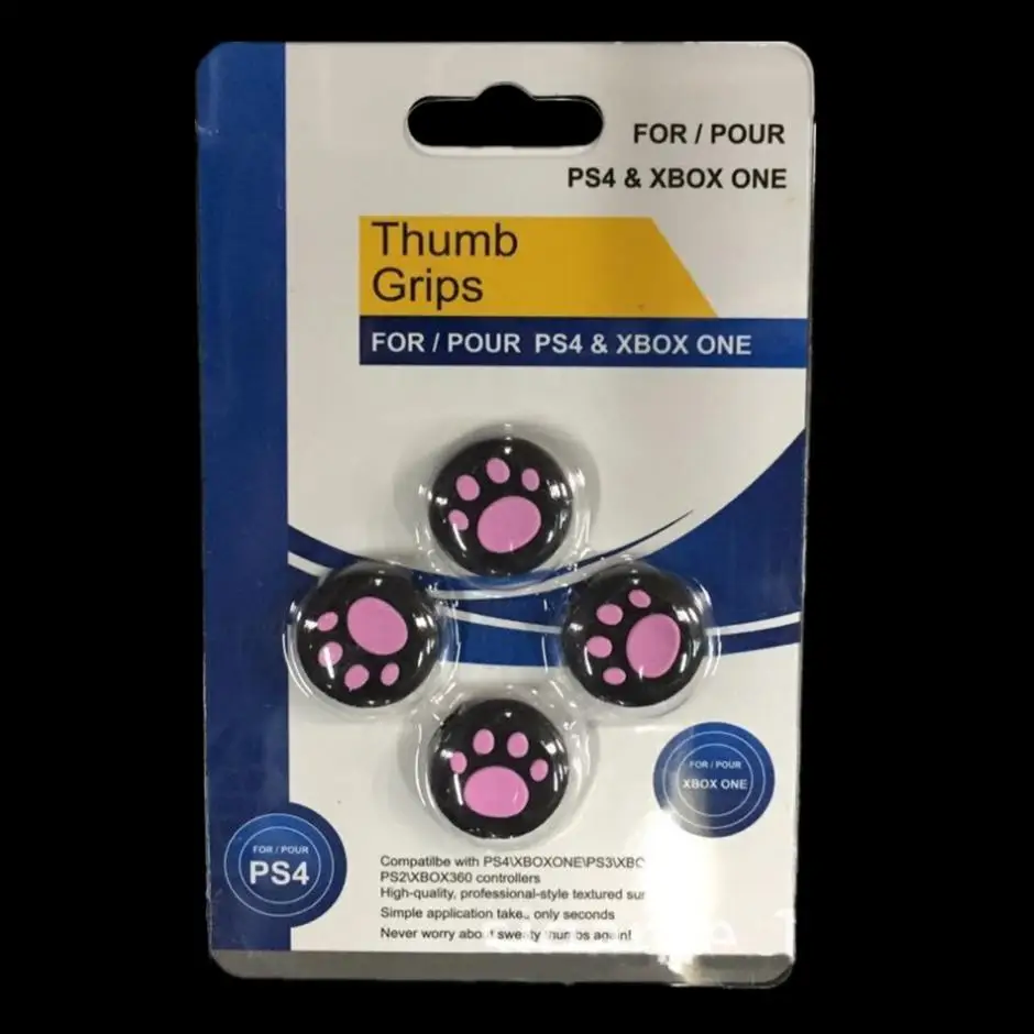 4 шт. силиконовые колпачки для джойстика в виде кошачьих лапок PS3 PS4 XBOX ONE 360 |
