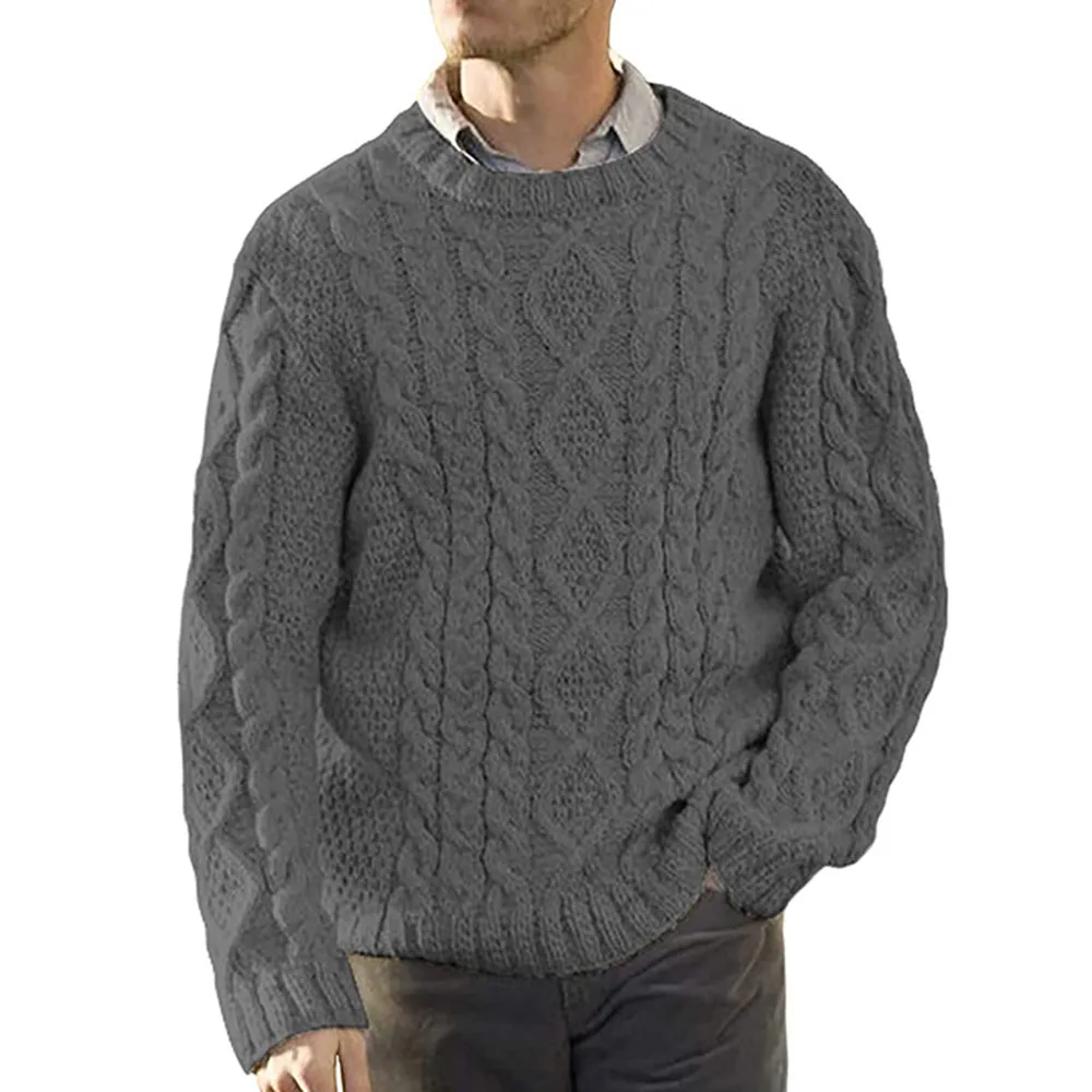 Повседневный мужской свитер в западном стиле новинка сезона осень-зима 2021