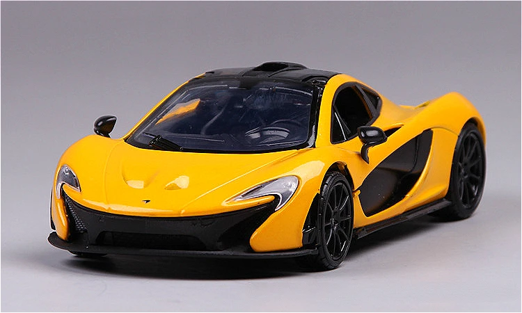 Игрушка модель автомобиля 1:24 бутик сплава моделирование mlaren p1 желтый оранжевый Коллекция украшения Рождество подарок на день рождения