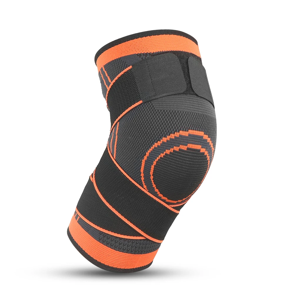 Orange SKDK 1 шт. нескользящий наколенник компрессионный наколенник рукав спортивный наколенник для бега Баскетбол Фитнес Велоспорт Теннис наколенник поддержка - Цвет: Orange