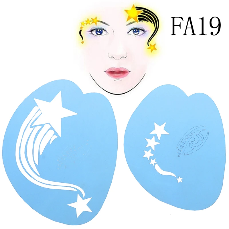 1 шт. многоразовый трафарет для нанесения татуировки на тело |