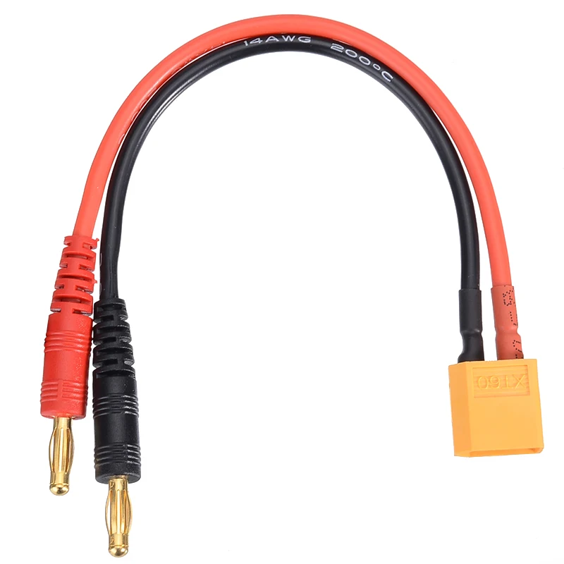 1 шт. XT60 штекер до 4 мм разъемы линия 12AWG/14AWG зарядный кабель 15 см/30 см литиевая батарея баланс зарядки адаптер линия