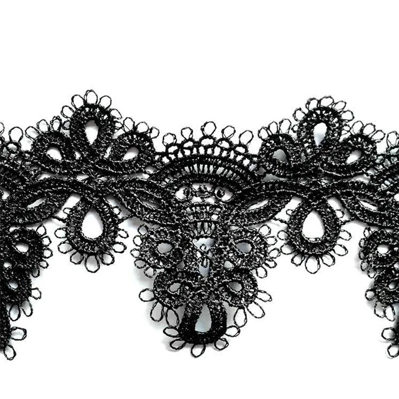 Ширина 6 3 см кружевная лента Водорастворимая Вышивка цветок отделка африканская