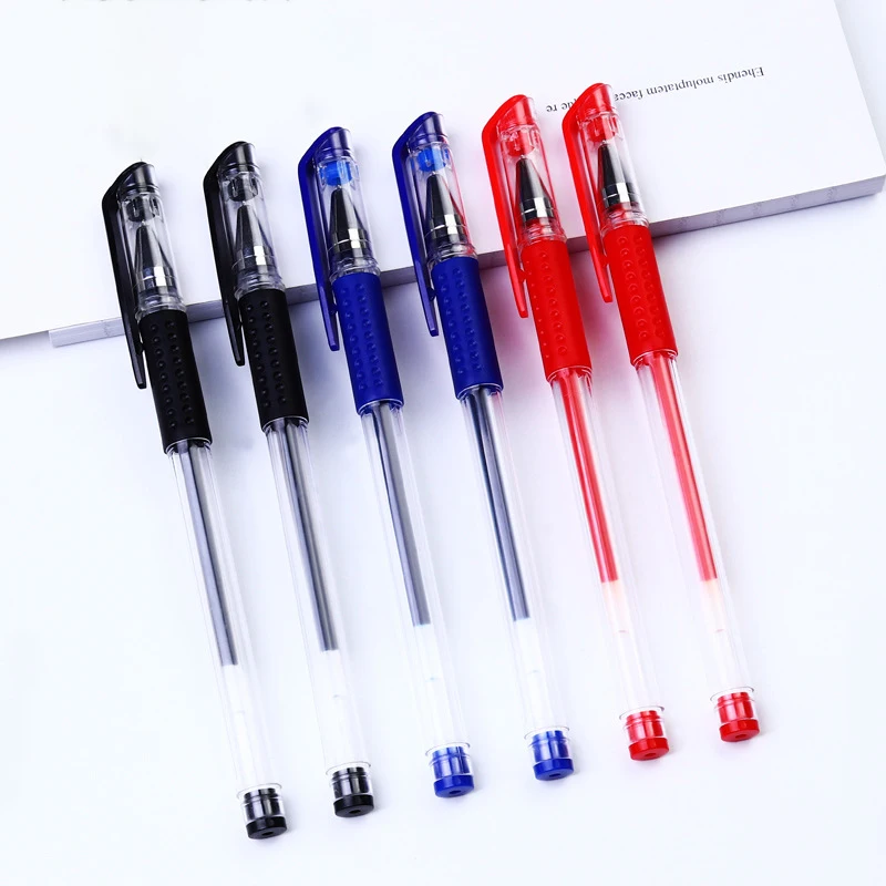

Stationery Store Hot Sale 0.5mm Carbon Pens Gel Pen School Supplies Red Blue Black Gel Pen And European Standard Neutral Pen