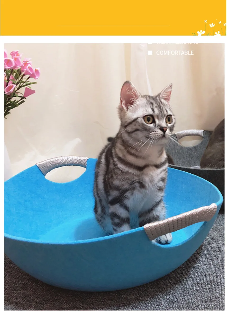 Кошка пещера домашняя Сумка Подушка для домашних животных портативная войлочная ткань кошки лежак для питомца собака корзина с окошком кошки сезоны коврик дом для домашних продуктов