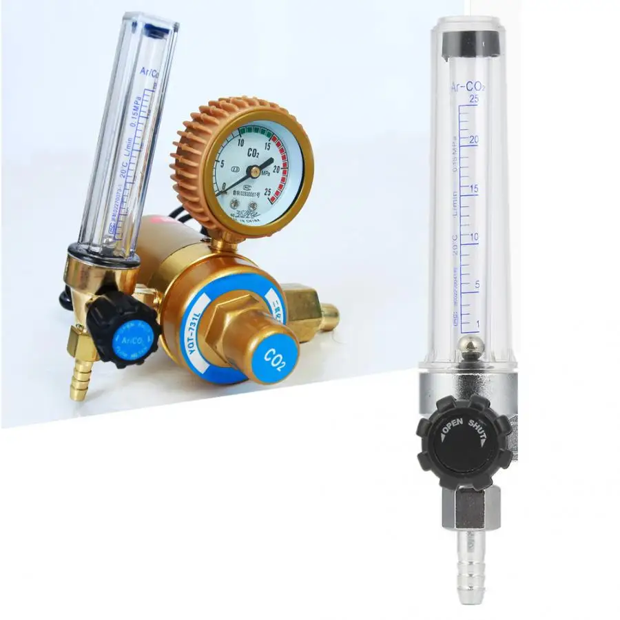 

0.25MPa Carbon Dioxide Argon Meter Gas Shielding Flowmeter Weld Gauge Argon Meter Welding Tool Accessories
