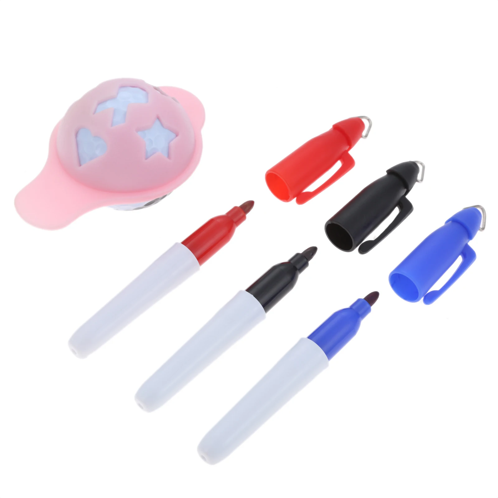 Набор инструментов для рисования игры в гольф с 3 пластиковыми