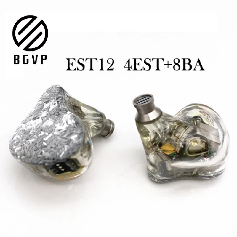 BGVP ES12 4EST + 8BA электростатические сбалансированные наушники Hifi музыка Moniotor