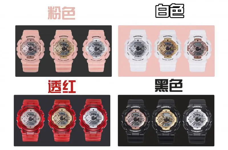 Часы мужские кварцевые большого размера с двойным дисплеем | Наручные часы