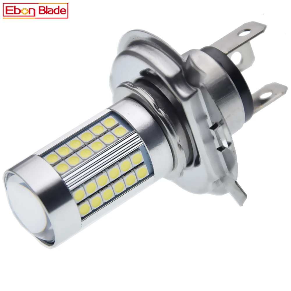 

H4 66SMD мото HB2 9003 6V 3030 LED спереди головной светильник лампа, высокий, низкий пучок светодиодная фара мотоцикла мотороллер фара светильник лампочка 6000K белый