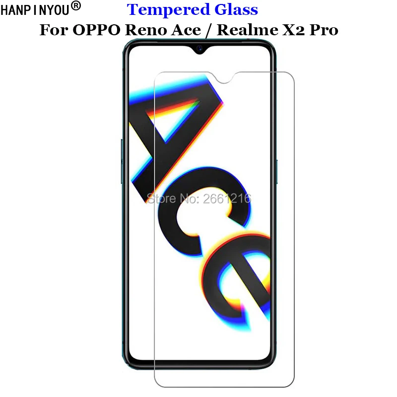 

Для OPPO Reno Ace закаленное стекло 9H 2.5D премиум защитная пленка для экрана для Realme X2 Pro 6,5"