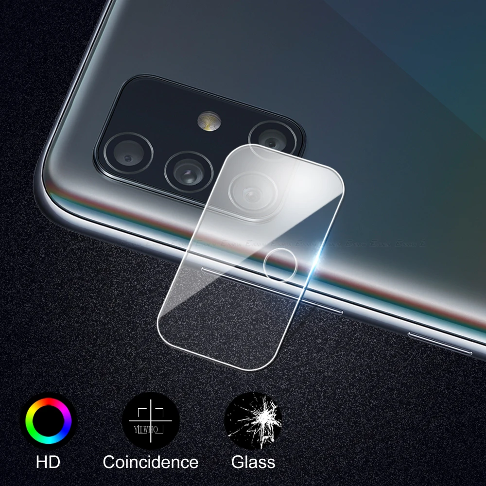 Защитное стекло 4 в 1 для Samsung A71 закаленное Galaxy A51 Защитная пленка экрана с камерой