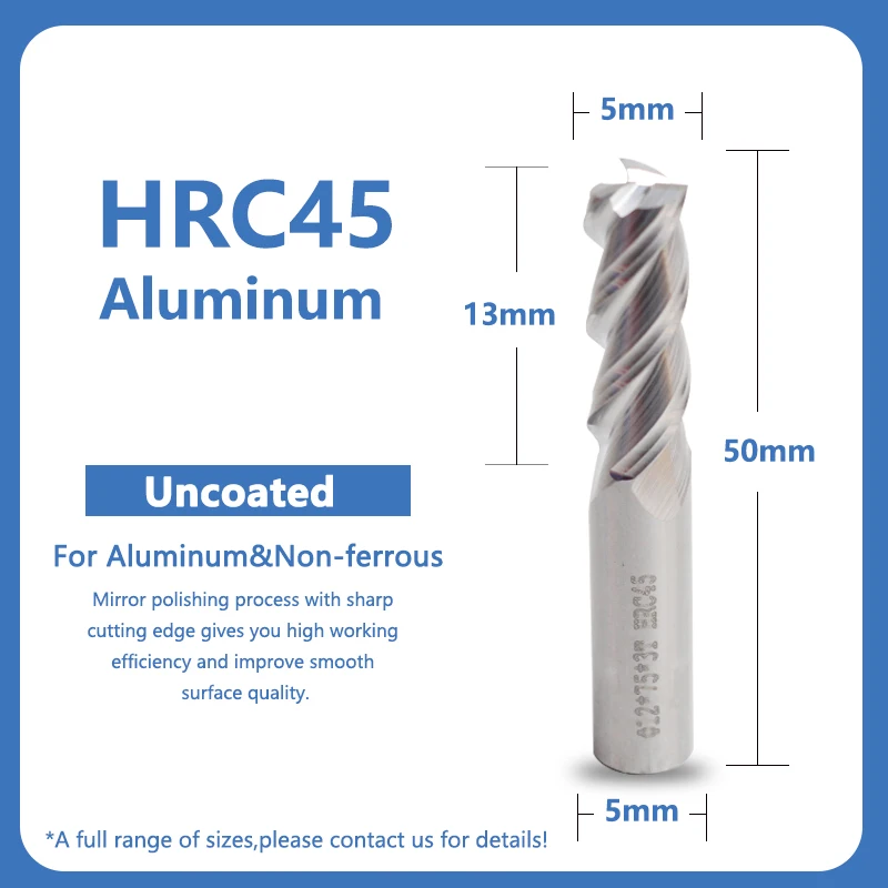 

Hrc45 4 Flutes Aluminium Square End Mills Center Router Bits Aluminum Mills Cutters Cnc Carbide Milling Tools D4 D6 D8 D10 D12