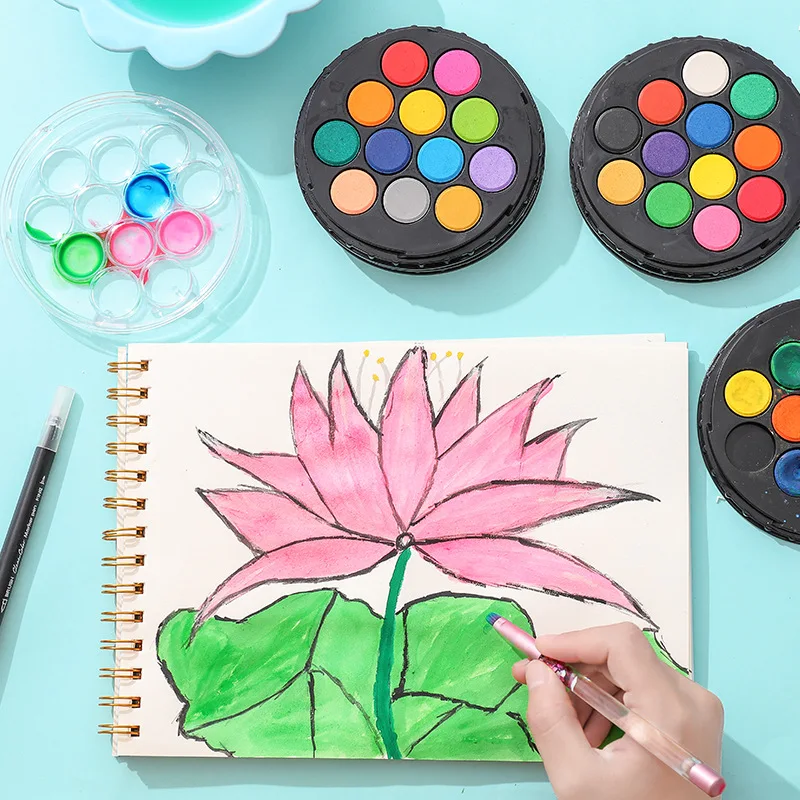 

Набор для рисования гуашью, 12/24/36/48 цветов, акварельные краски в наборе, 2020