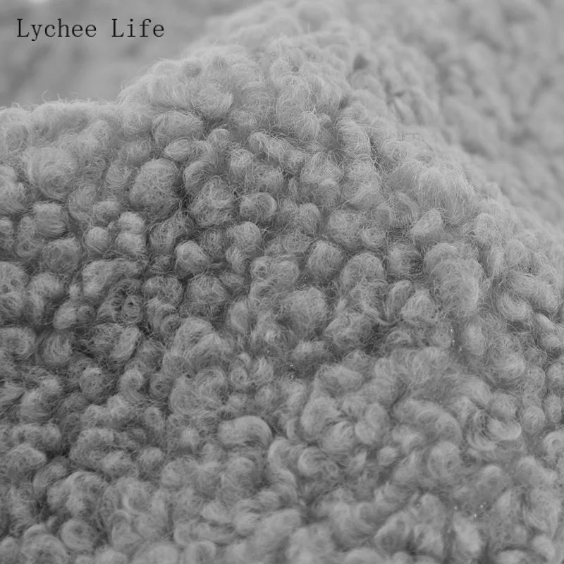 Lychee Life A4 коралловый хлопок бархат плюшевая ткань мягкая теплая Кукла Одежда для домашних животных перчатка подкладка утолщенная овечья шерсть ткань Diy шитье