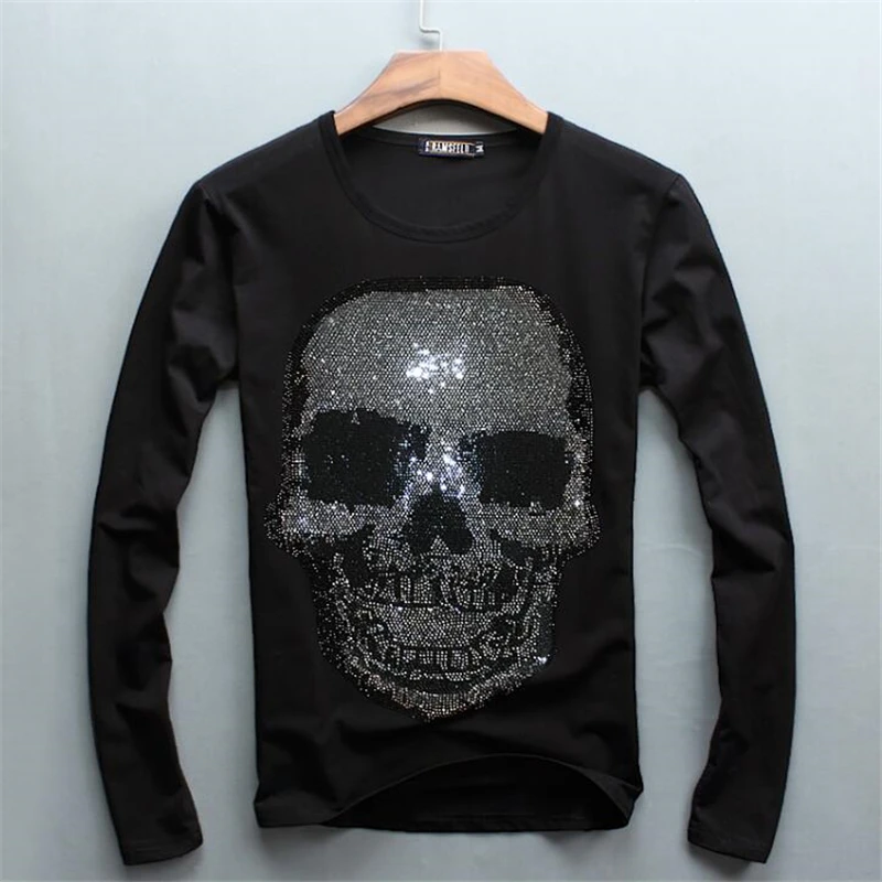 2020 облегающий футболка с длинным рукавом для мужчин хлопковый новый дизайн