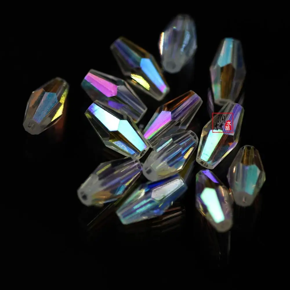 100 шт. изысканные двухконусные бусины из австрийского хрусталя 3x6/4x 8/6x12 мм для