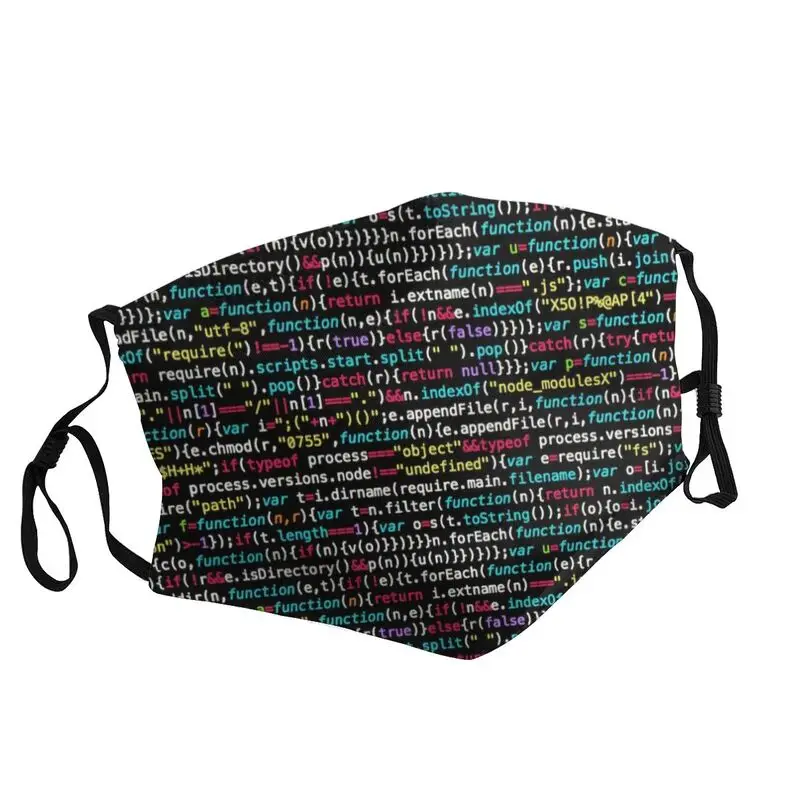 

Coding Programmer Nerd Geek Face Mask Science Hacker Computer Code Anti Haze Dustproof Protection Cover Respirator Mouth-Muffle