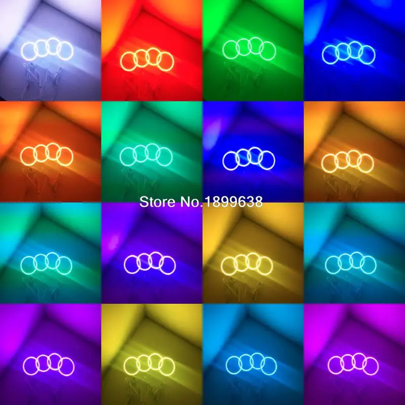Для Alfa Римский 159 светодиодные фары rgb halo angel eyes комплект аксессуары для стайлинга автомобилей 2004-2011, 6 шт./компл