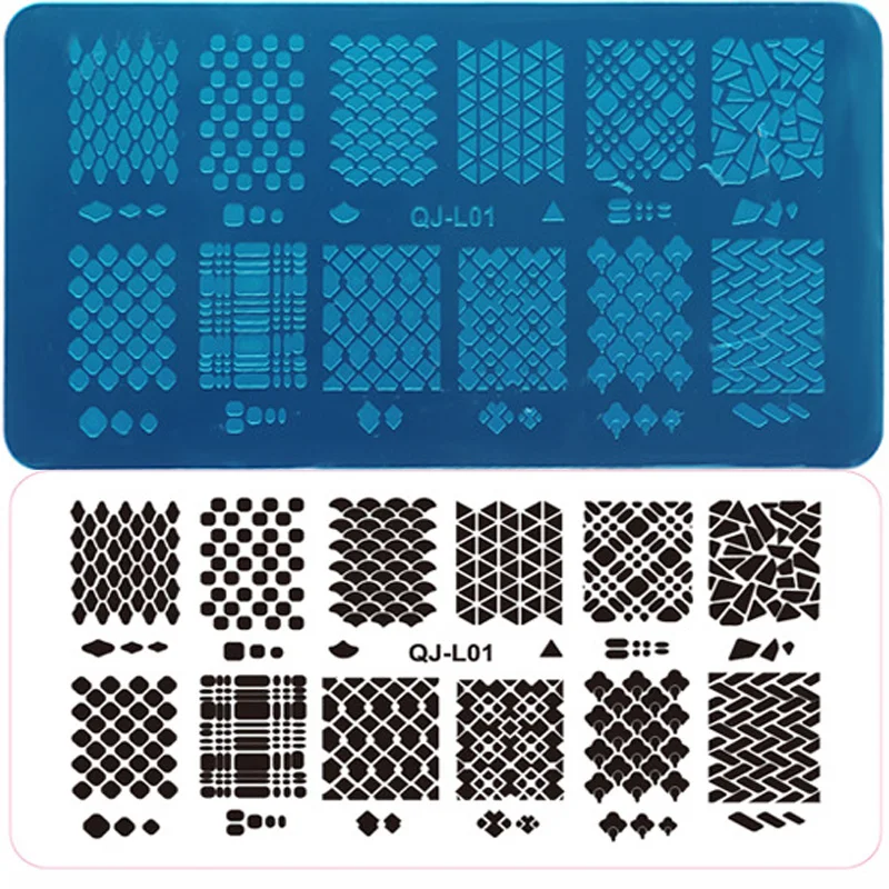 

Nail Art Stamping plates equipment Stainless Steel Image Nail Stamping Plates lover heart Nail Stamp Template Manicure Tools