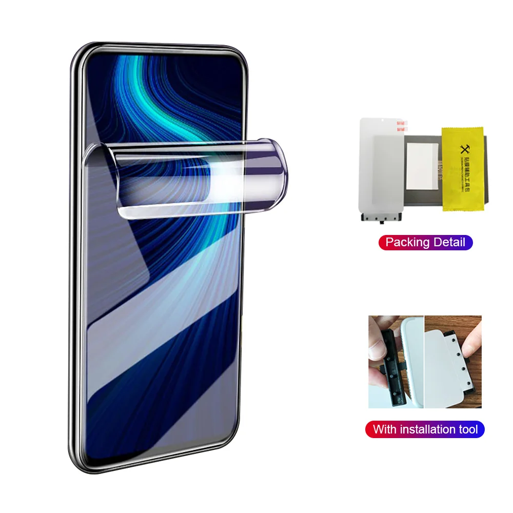 Полное покрытие Гидрогелевая пленка HD Прозрачная защитная для Honor 8X 9X PRO X10 Play 4T |