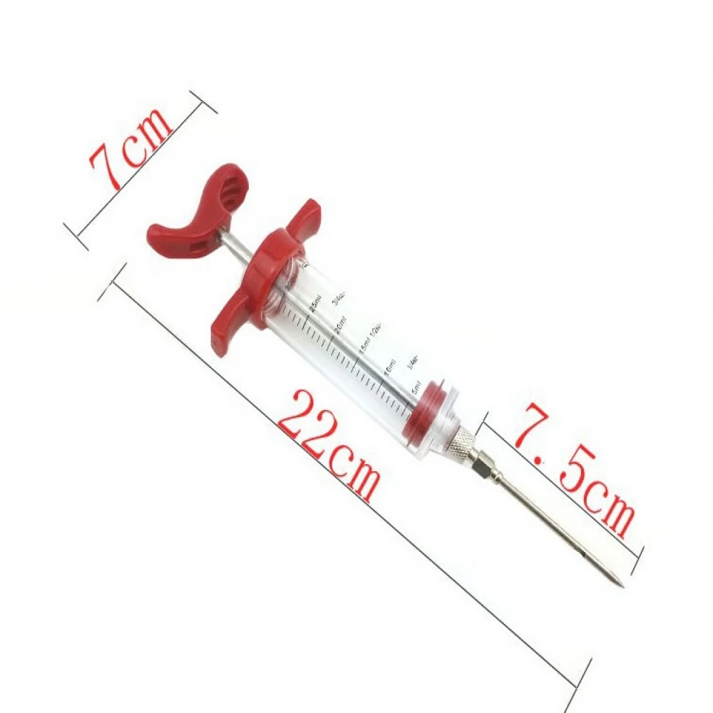Шприц для мяса барбекю маринада инжектор птицы индейка куриный аромат шприц