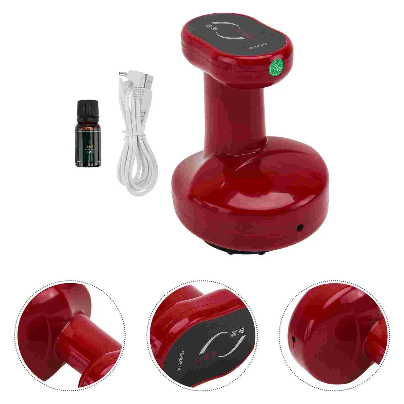 

Scraping Instrument Machines Cupping Therapy Tool Gravity Cupping (Red)