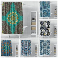 bohemian shower curtain colorful geometric printed fabric shower curtain waterproof polyester decor home bathroom accessories
