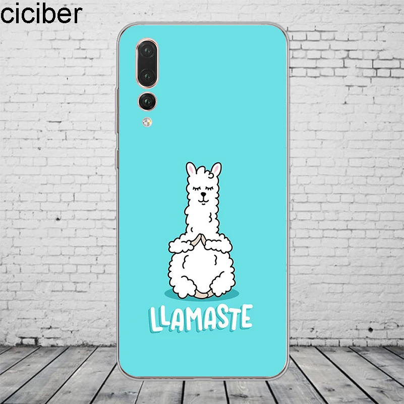 

ciciber Cute Animals Llama Alpaca Cover For Huawei P30 P20 P10 P9 P8 Lite Pro Plus 2017 P smart 2019 Phone Cases Soft TPU Shell