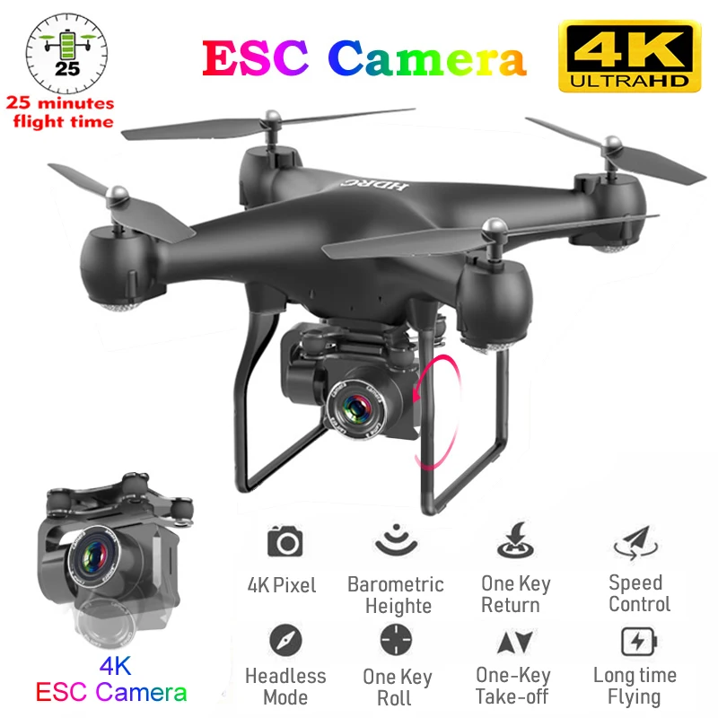 

H12 RC Drone Quadrocopter UAV With Camera 4K Profesional WIFI Wide-Angle Aerial Photography Ultra-Long Life Remote Control Toy