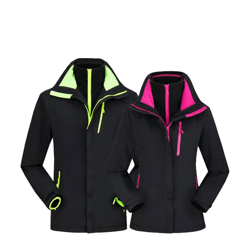 Лыжная куртка Мужская и женская водонепроницаемая ветрозащитная утепленная