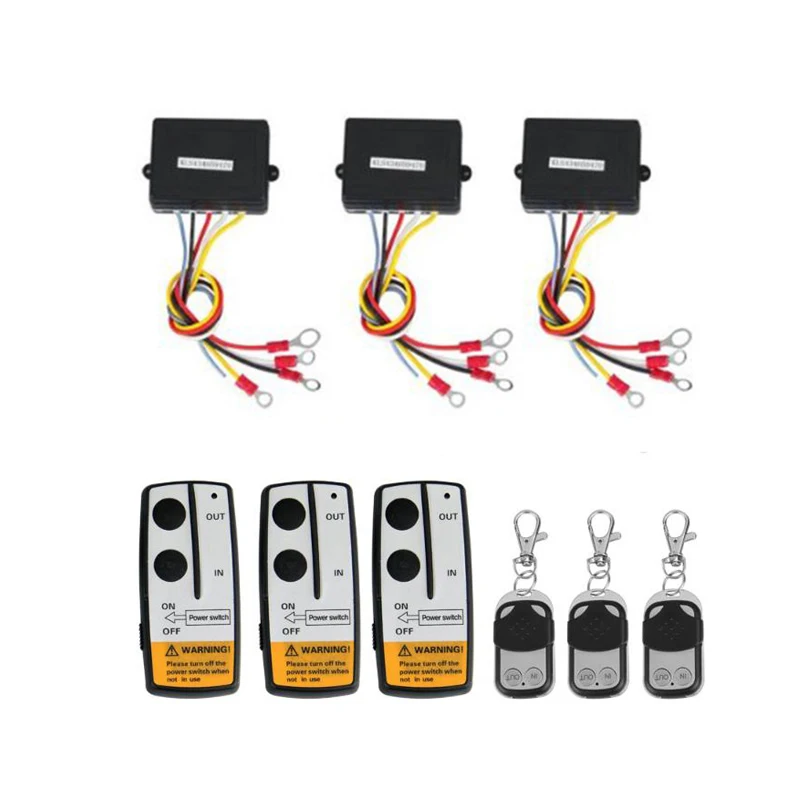 12V 50Ft Wireless Winch Remote Control Set Kit Switch Handset for Jeep Truck SUV ATV | Автомобили и мотоциклы