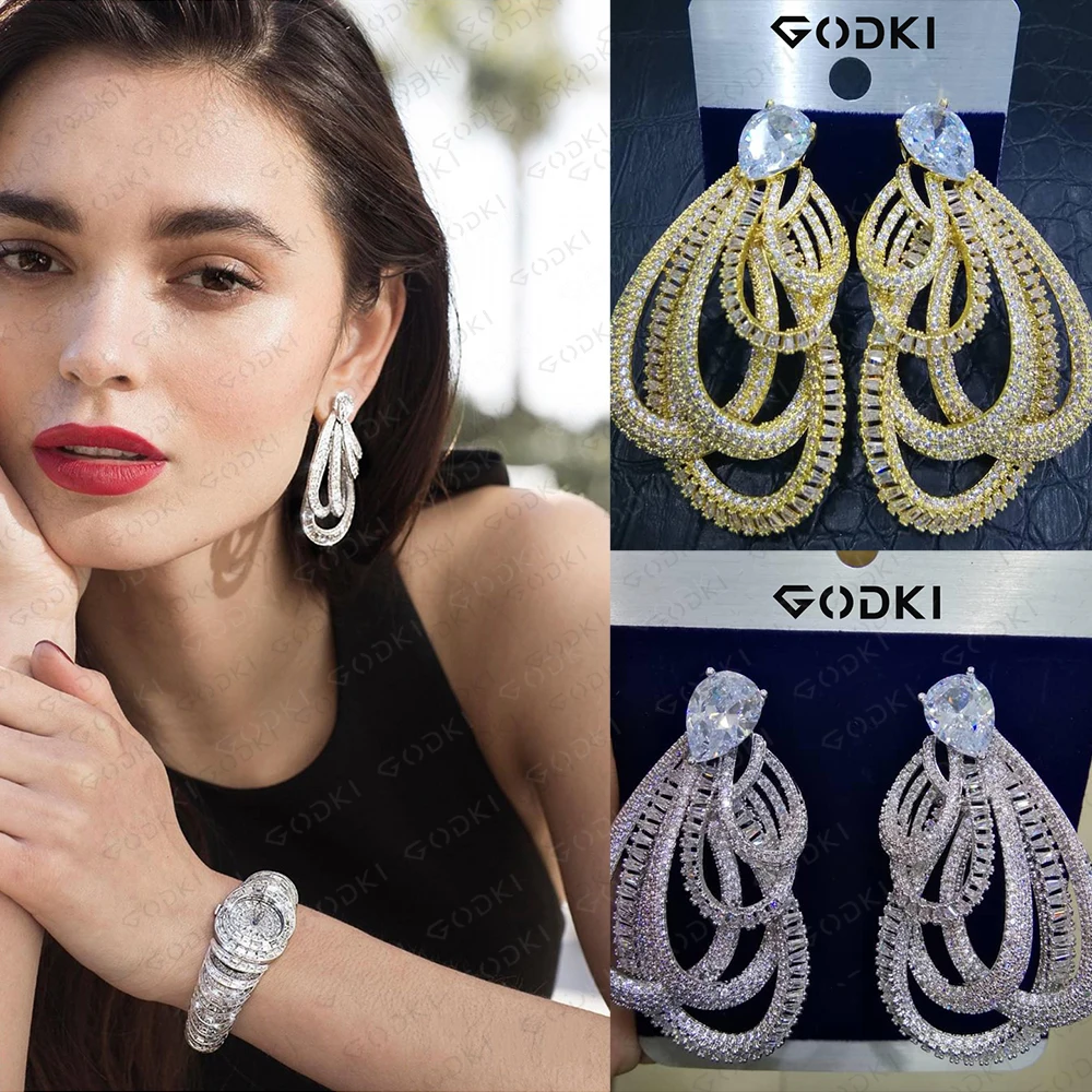 Женские серьги гвоздики GODKI модные в богемном стиле с изображением звезд