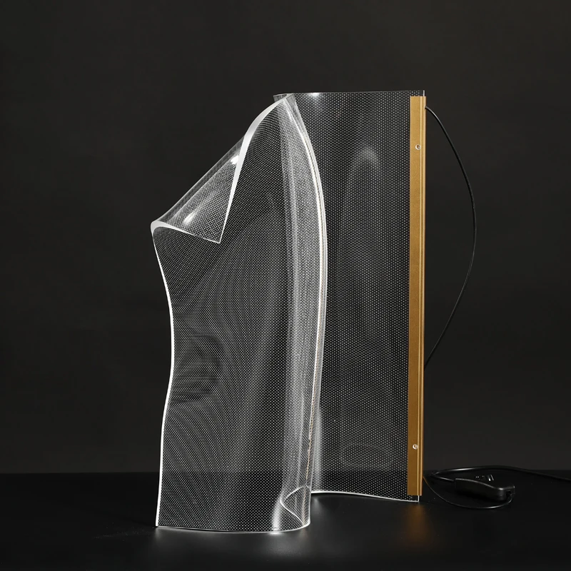 

Light Guide Creative LED Table Lamp Postmodern Simple Living Room Bedroom Bedside Table Light Showroom Deco Gold Desk Lighting