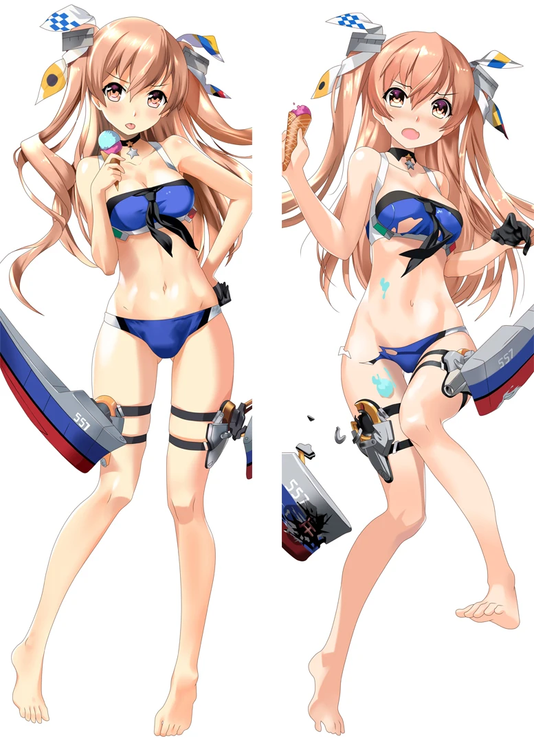S22 Аниме Kantai Коллекция Dakimakura Чехол Kancolle Kirishima персонажи Shimakaze Bolster чехол Ikazuchi& Inazuma Hugs чехол для подушки - Цвет: S22