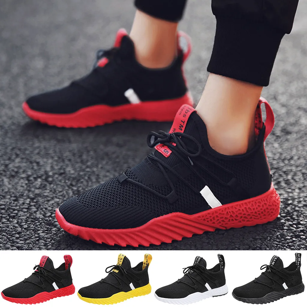 

SAGACE Fashionable Casual Shoes Men sneakers Breathable Mesh Athletic Walking Platform sneakers men trainers Shoes high quality