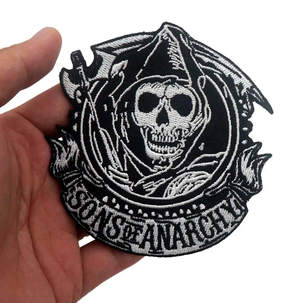 Нашивки SOA SON OF ANARCHY RIDER с вышивкой и железом на спине