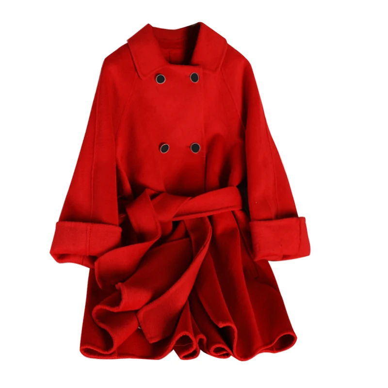 

cashmere coat of new fund of 2019 autumn winters is female in long suit brought fashion show thin coat with han edition