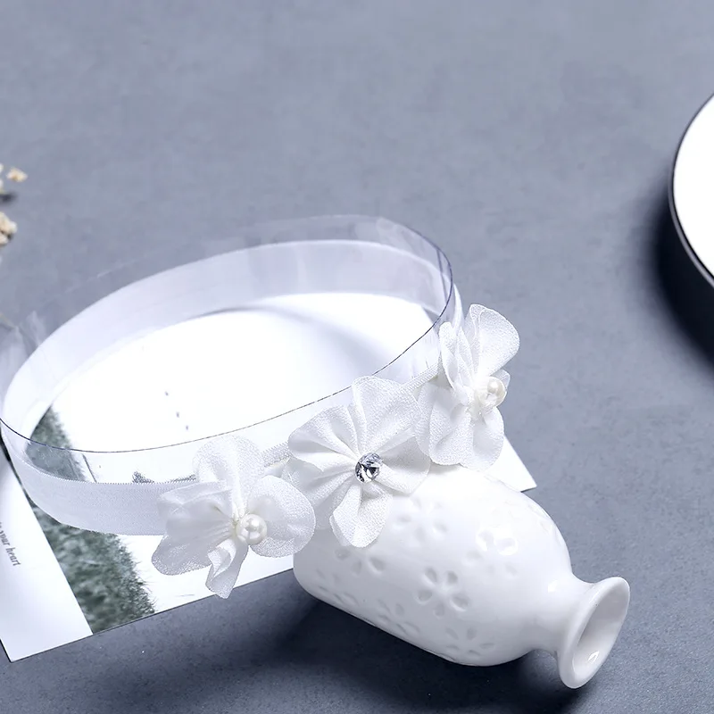 style5 white Кружевная Детская повязка на голову с короной и цветами; повязка на голову для маленьких девочек; тюрбан для новорожденных; повязка на голову для девочек; Детские аксессуары для волос - Цвет: style5 white