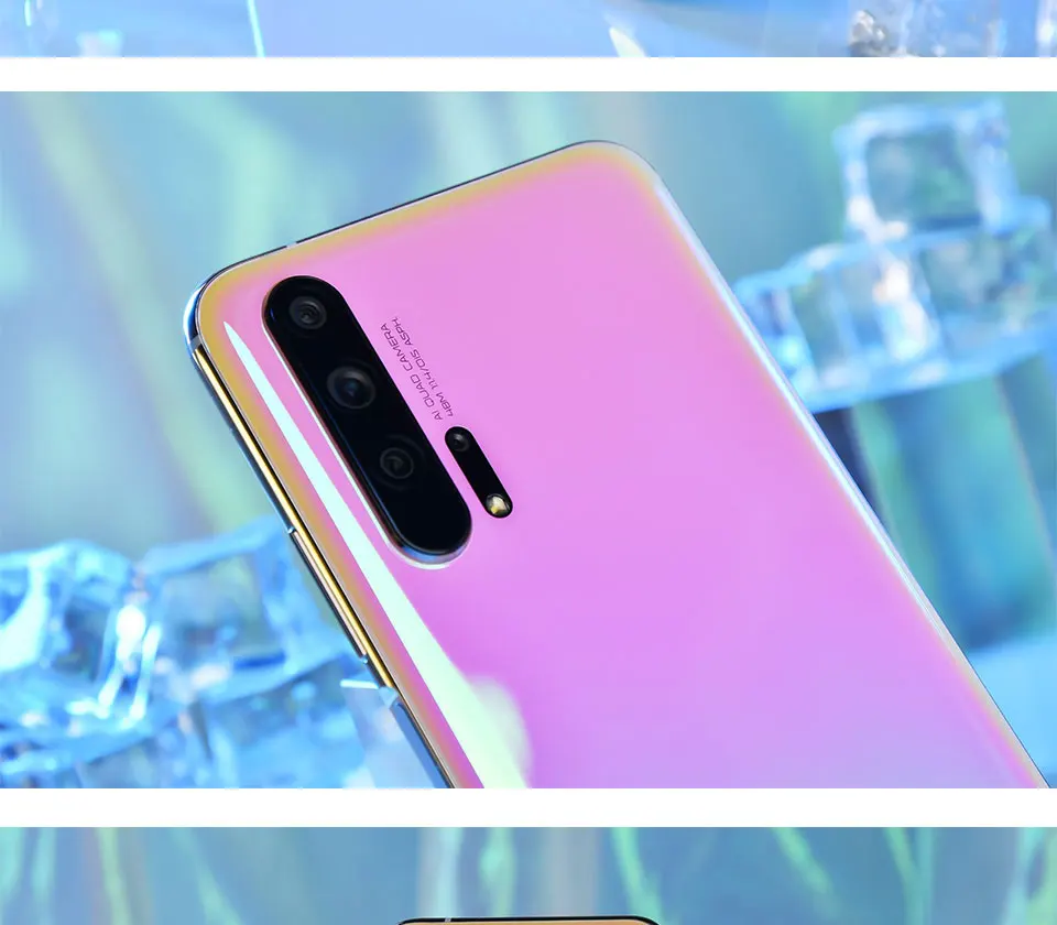 Смартфон HONOR 20 Pro, 6,26 '', 8 ГБ, 128 ГБ, четыре ядра, 4000 мАч, 32 МП камера, Android 9,0, Поддержка NFC, Google play, GPU Turbo3.0