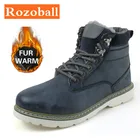 Классические зимние мужские ботинки размера плюс 46, водонепроницаемые теплые меховые зимние ботинки, мужские кроссовки, уличная рабочая обувь, военные мужские ботильоны
