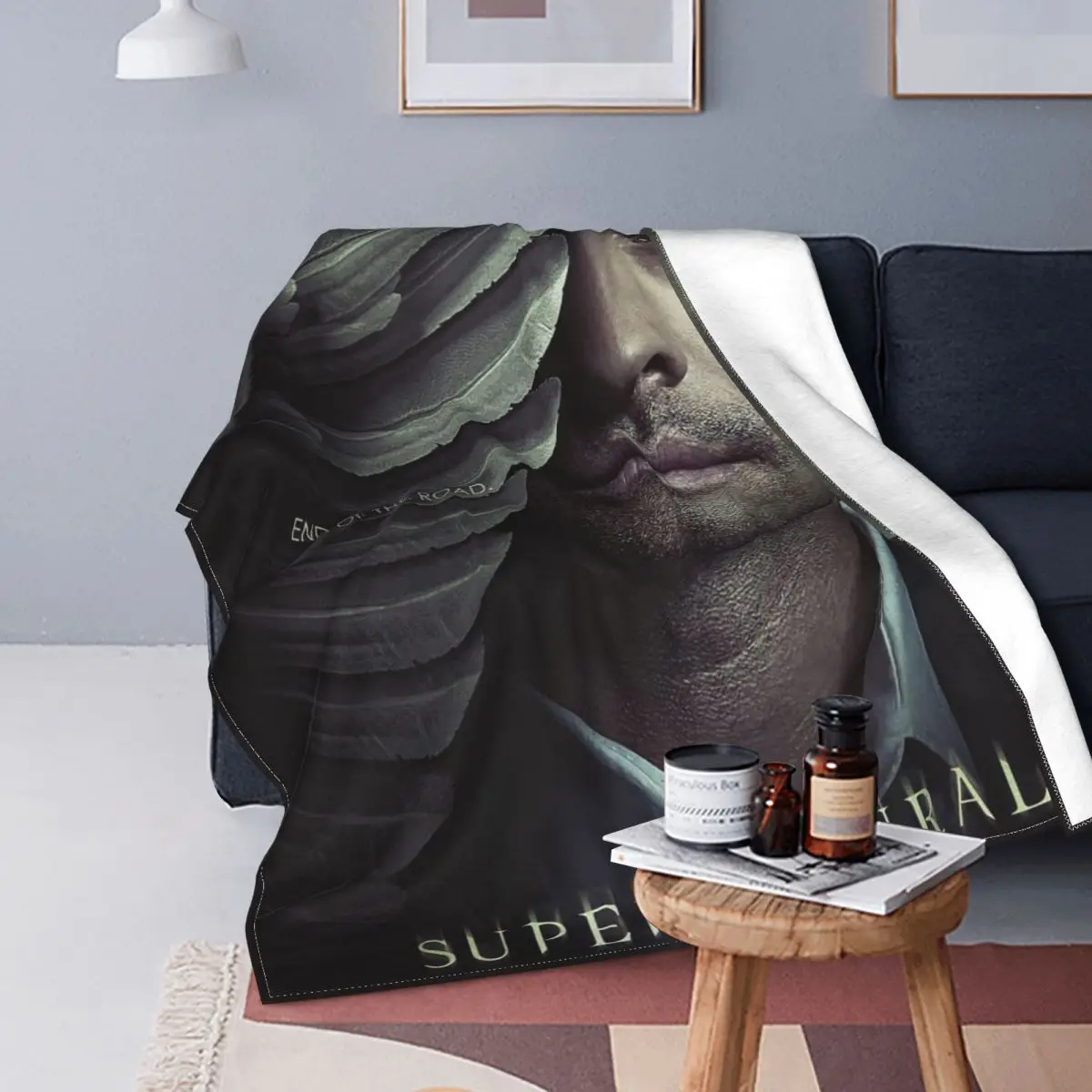 

Супернатуральное шерстяное одеяло из фильма «Конец дороги», кастинское одеяло, покрывало для кровати, дивана, 125*100 см, стеганое одеяло