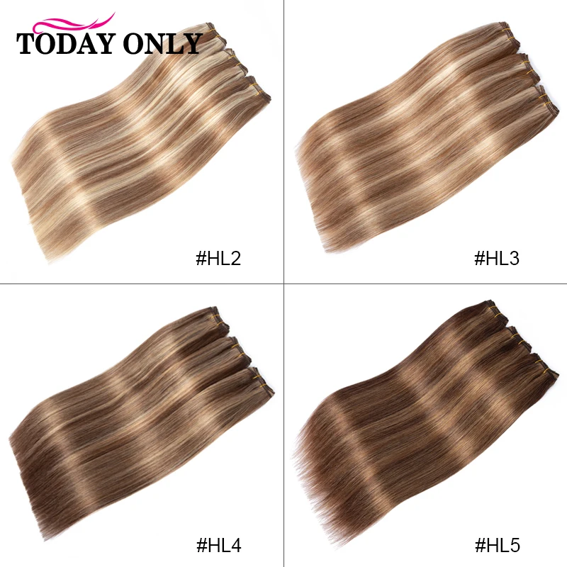 Хайлайтер медовые светлые коричневые волосы с выравненной кутикулой смешанные