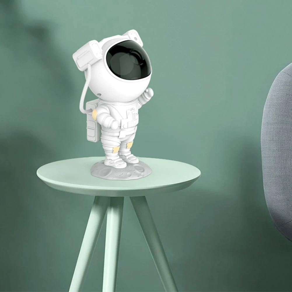 

Astronaut Projector Lamp Projection ABS+PVC LED Night Light Cartoon Spaceman Desk Lamp Starry Nursery Home Room Ornament