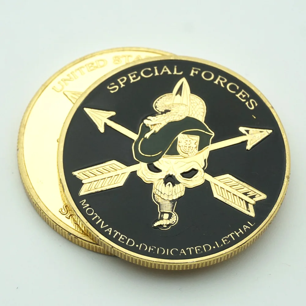 

5 шт., сувенирные береты-монеты из США в стиле милитари