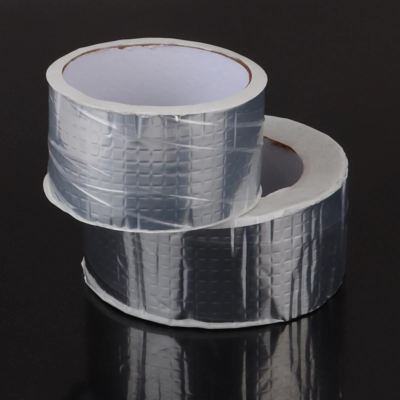 

Aluminum Foil Butyl Rubber Tape Self Adhesive High Temperature Resistance Waterproof For Roof Pipe Repair Home Renovation Tools